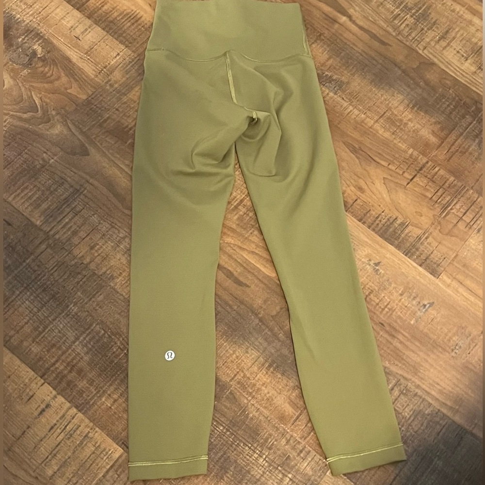 Lululemon align size 2 moss green align legging hardly worn!
